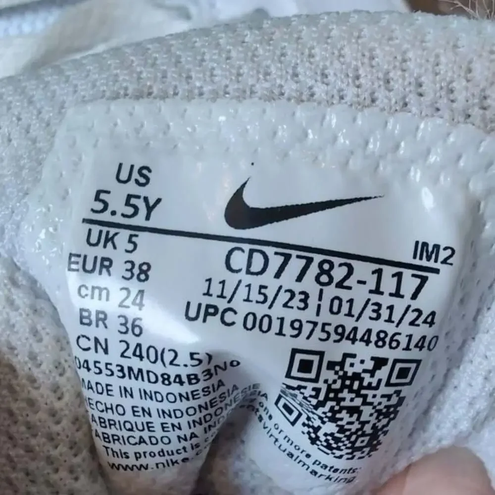 Nike Court Borough Mid 2 GS White Aquamarine Sneakers Shoes Youth 5.5